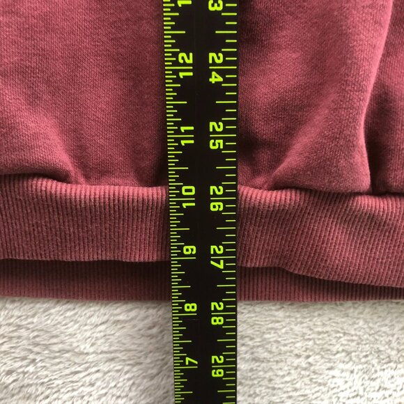 Gymshark Mens Sweatshirt XXL Lifting Club Fleece Pullover Burgundy Activewear - Picture 4 of 16